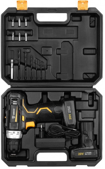 Дрель-шуруповерт Deko GCD20DU3 аккум. патрон:быстрозажимной (063-4144) от магазина РЭССИ