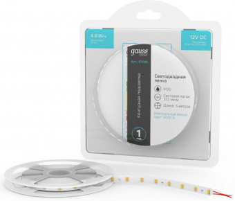 Лента светодиод. Gauss Basic 5м (BT006) от магазина РЭССИ