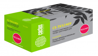 Картридж лазерный Cactus CS-TK5240Y TK-5240Y желтый (3000стр.) для Kyocera Ecosys M5526cdn/M5526cdw/P5026cdn/P5026cdw от магазина РЭССИ