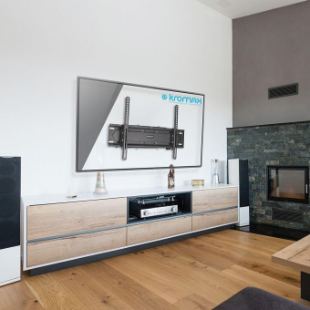 Кронштейн для телевизора Kromax PIXIS-XL-2 черный 40"-90" макс.50кг настенный поворот и наклон от магазина РЭССИ
