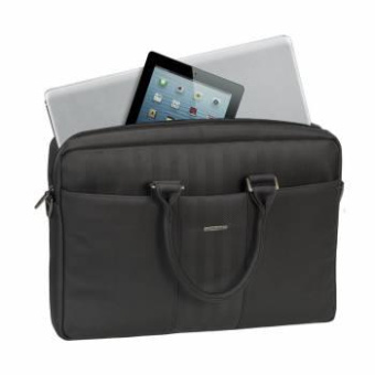 Сумка для ноутбука 15.6" Riva 8135 черный полиуретан/полиэстер (8135 BLACK) от магазина РЭССИ