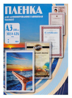 Пленка для ламинирования Office Kit 75мкм A3 (100шт) глянцевая PLP10030 от магазина РЭССИ