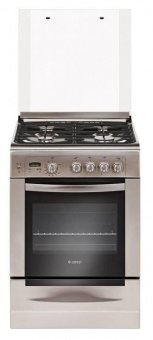 Плита Газовая Gefest 6100-03 0004 нержавеющая сталь (стеклянная крышка) реш.чугун от магазина РЭССИ