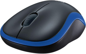 Мышь Logitech M185 черный/синий оптическая (1000dpi) беспроводная USB1.1 для ноутбука (2but) от магазина РЭССИ