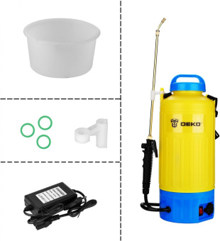 Опрыскиватель Deko DKSP11 аккум. 8л желтый/синий (065-0950) от магазина РЭССИ