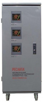 Стабилизатор напряжения Ресанта АСН-15000/3-Ц трехфазный серый (63/4/17) от магазина РЭССИ