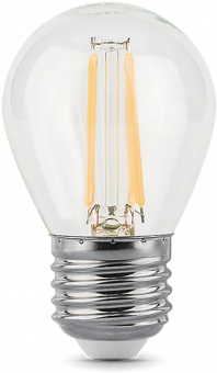 Лампа филам. Gauss 9Вт цок.:E27 шар 220B 4100K св.свеч.бел.ней. G45 (упак.:10шт) (105802209) от магазина РЭССИ