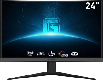 Монитор MSI 23.6" Optix G24C6 E2 черный VA LED 16:9 HDMI матовая 250cd 178гр/178гр 1920x1080 180Hz DP FHD 3.5кг от магазина РЭССИ