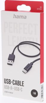 Кабель Hama H-201594 00201594 USB (m)-USB Type-C (m) 1м черный от магазина РЭССИ