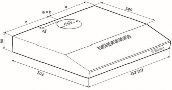 Вытяжка козырьковая Krona Jessica slim 500 металлик управление: кнопочное (1 мотор) от магазина РЭССИ