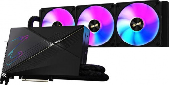 Видеокарта Gigabyte PCI-E 4.0 GV-N4080AORUSX W-16GD NVIDIA GeForce RTX 4080 16384Mb 256 GDDR6X 2565/22400 HDMIx1 DPx3 HDCP Ret от магазина РЭССИ
