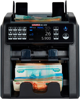 Счетчик банкнот DoCash DC 55V автоматический мультивалюта от магазина РЭССИ
