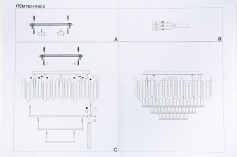 Люстра Hiper Grace H162-2 потолоч. серебристый от магазина РЭССИ