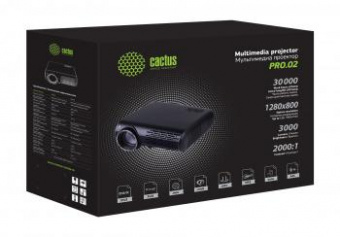 Проектор Cactus CS-PRO.02B.WXGA-A LCD 3000Lm (1280x800) 2000:1 ресурс лампы:30000часов 2xUSB typeA 1xHDMI 4.2кг от магазина РЭССИ