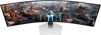 Монитор Samsung 49" Odyssey OLED G9 S49CG930SI серебристый OLED LED 32:9 HDMI M/M матовая HAS 250cd 178гр/178гр 5120x1440 240Hz FreeSync Premium Pro DP 2K USB 12.6кг от магазина РЭССИ