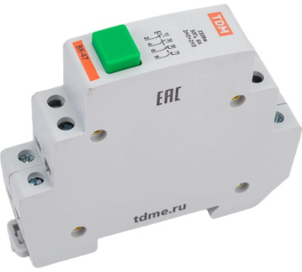 Выключатели ВК-47 2НО+2НЗ TDM Выключатель кнопочный зеленый от магазина РЭССИ