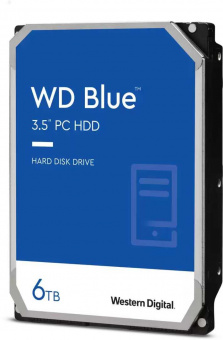 Жесткий диск WD SATA-III 6Tb WD60EZAZ Desktop Blue (5400rpm) 256Mb 3.5" от магазина РЭССИ