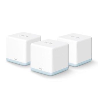 Бесшовный Mesh роутер Mercusys Halo H30(3-pack) AC1200 10/100/1000BASE-TX компл.:устройство/крепления/адаптер белый (упак.:2шт) от магазина РЭССИ