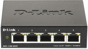 Коммутатор D-Link DGS-1100-05V2/A1A 5G настраиваемый от магазина РЭССИ