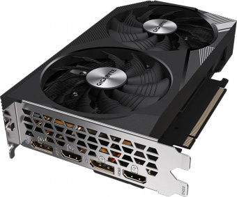 Видеокарта Gigabyte PCI-E 4.0 GV-N306TWF2OC-8GD NVIDIA GeForce RTX 3060Ti 8192Mb 256 GDDR6 1680/14000 HDMIx2 DPx2 HDCP Ret от магазина РЭССИ