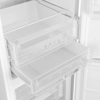 Холодильник Weissgauff WRK 185 Total NoFrost Inverter White Glass 2-хкамерн. белый инвертер от магазина РЭССИ