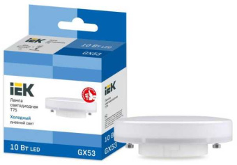 Лампа светодиодная T75 таблетка 10Вт 230В 6500К GX53 LLE-T80-10-230-65-GX53 от магазина РЭССИ