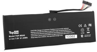 Батарея для ноутбука TopON TOP-MS40 7.6V 8000mAh литиево-ионная (103390) от магазина РЭССИ