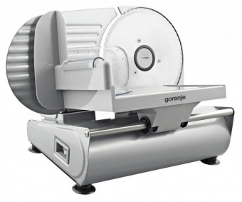 Ломтерезка Gorenje R506E 160Вт (нарезка до 15мм) серебристый от магазина РЭССИ