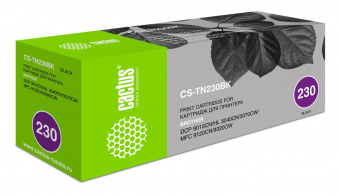 Картридж лазерный Cactus CS-TN230BK TN-230Bk черный (2200стр.) для Brother HL-3040/3070/DCP-9010/MFC-9120 от магазина РЭССИ