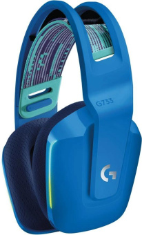 Наушники с микрофоном Logitech G733 Lightspeed синий накладные Radio оголовье (981-000945) от магазина РЭССИ