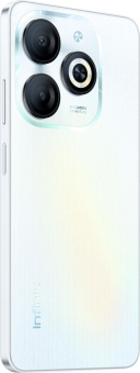 Смартфон Infinix X6525 Smart 8 128Gb 4Gb белый моноблок 3G 4G 2Sim 6.56" 720x1612 Android 13 13Mpix 802.11 a/b/g/n/ac GPS GSM900/1800 GSM1900 TouchSc Protect FM A-GPS Micro SD max2048Gb от магазина РЭССИ