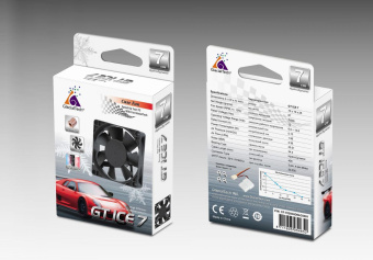 Вентилятор Glacialtech GT ICE 7 70x70x25mm 3-pin 4-pin (Molex)24dB 67gr Ret от магазина РЭССИ