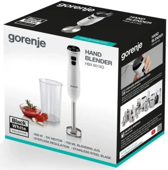 Блендер погружной Gorenje HBX601XG 600Вт белый от магазина РЭССИ