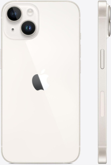 Смартфон Apple A2884 iPhone 14 256Gb 6Gb сияющая звезда моноблок 3G 4G 2Sim 6.1" 1170x2532 iOS 17 12Mpix 802.11 a/b/g/n/ac/ax NFC GPS GSM900/1800 TouchSc Protect от магазина РЭССИ