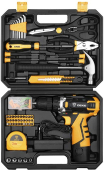 Дрель-шуруповерт Deko DKCD12FU-Li аккум. патрон:быстрозажимной (кейс в комплекте) (063-4104) от магазина РЭССИ