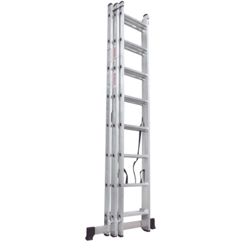 Трехсекционная лестница Новая Высота 3х8 ступеней 1230308 от магазина РЭССИ