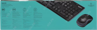 Клавиатура + мышь Logitech MK270 клав:черный мышь:черный USB беспроводная Multimedia (920-003381) от магазина РЭССИ