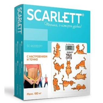 Весы напольные электронные Scarlett SC-BS33E077 макс.180кг белый от магазина РЭССИ