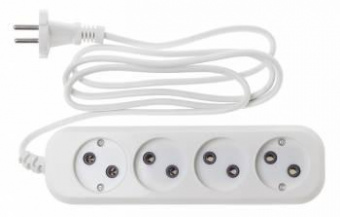 Сетевой удлинитель Buro BU-PSL4.1/W 1.5м (4 розетки) белый (пакет ПЭ) от магазина РЭССИ