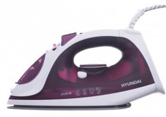Утюг Hyundai H-SI01961 2400Вт белый/фиолетовый от магазина РЭССИ