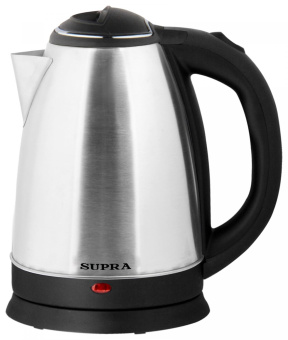 Чайник электрический Supra KES-1596 1.5л. 1500Вт нержавеющая сталь/черный (корпус: металл/пластик) от магазина РЭССИ