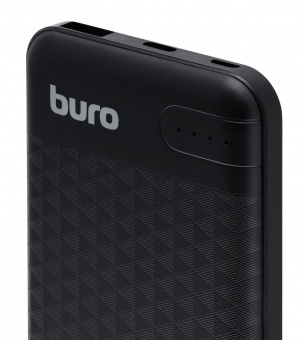 Мобильный аккумулятор Buro BP10G 10000mAh 2.1A черный (BP10G10PBK) от магазина РЭССИ