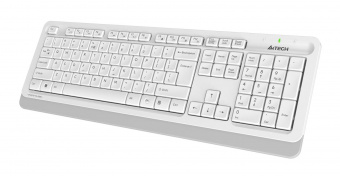 Клавиатура + мышь A4Tech Fstyler FG1010S клав:белый/серый мышь:белый/серый USB беспроводная Multimedia Touch (FG1010S WHITE) от магазина РЭССИ