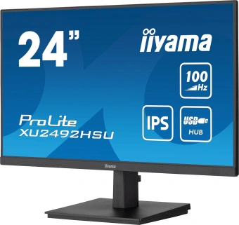 Монитор Iiyama 23.8" ProLite XU2492HSU-B6 черный IPS LED 0.4ms 16:9 HDMI M/M матовая 250cd 178гр/178гр 1920x1080 100Hz DP FHD USB 51кг от магазина РЭССИ
