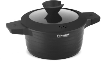 Кастрюля Rondell Walzer RDA-766 4.7л. d=24см (с крышкой) черный от магазина РЭССИ