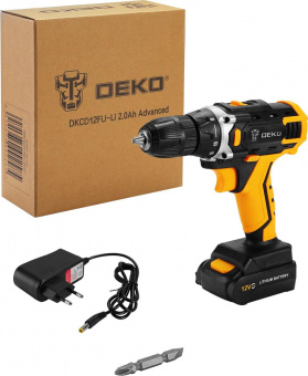 Дрель-шуруповерт Deko DKCD12FU-Li Advanced аккум. патрон:быстрозажимной (063-4131) от магазина РЭССИ