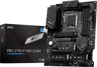 Материнская плата MSI PRO Z790-P WIFI DDR4 Soc-1700 Intel Z790 4xDDR4 ATX AC`97 8ch(7.1) 2.5Gg RAID+HDMI от магазина РЭССИ