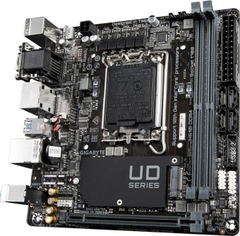 Материнская плата Gigabyte H610I DDR4 Soc-1700 Intel H610 2xDDR4 mini-ITX AC`97 8ch(7.1) GbLAN+VGA+HDMI+DP от магазина РЭССИ