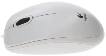 Мышь Logitech B100 белый оптическая (1000dpi) USB (2but) от магазина РЭССИ