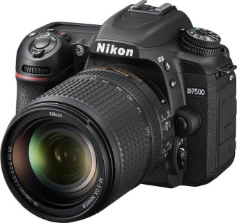Зеркальный Фотоаппарат Nikon D7500 черный 20.9Mpix 18-140mm f/3.5-5.6G VR 3.15" 4K 4K SDXC Li-ion от магазина РЭССИ